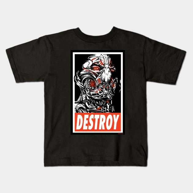 DESTROY Kids T-Shirt by KKTEE